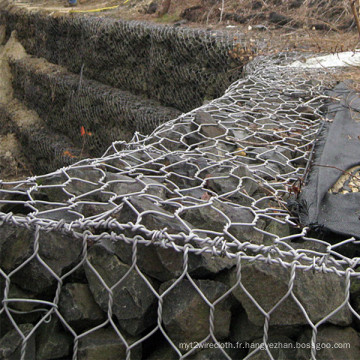 Vente chaude de haute qualité PVC galvanisé Gabion panier